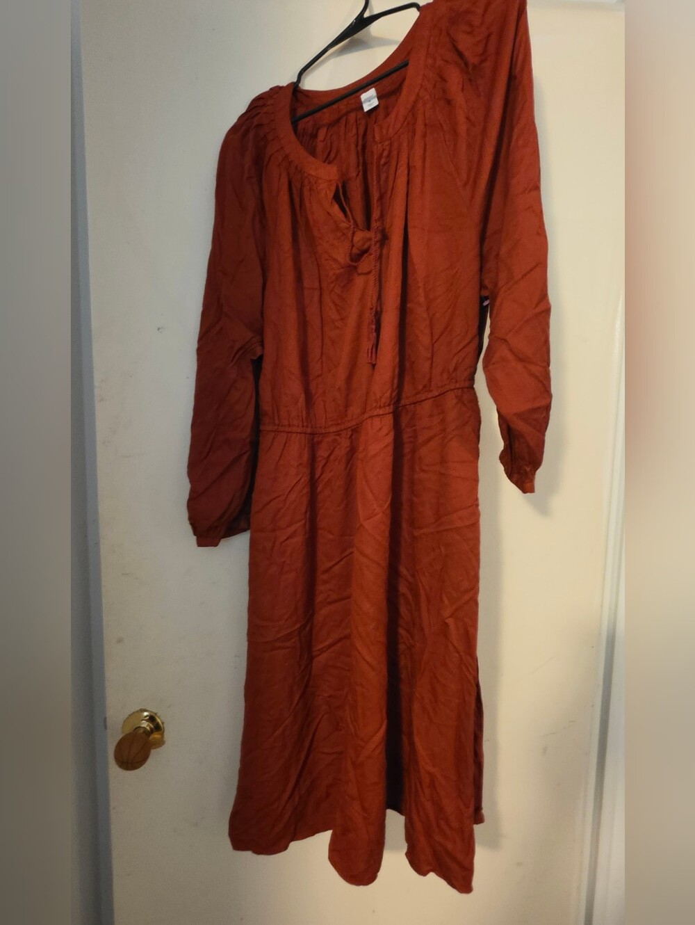 Old Navy Rust Long Sleeve Dress XL NWOT Never Worn